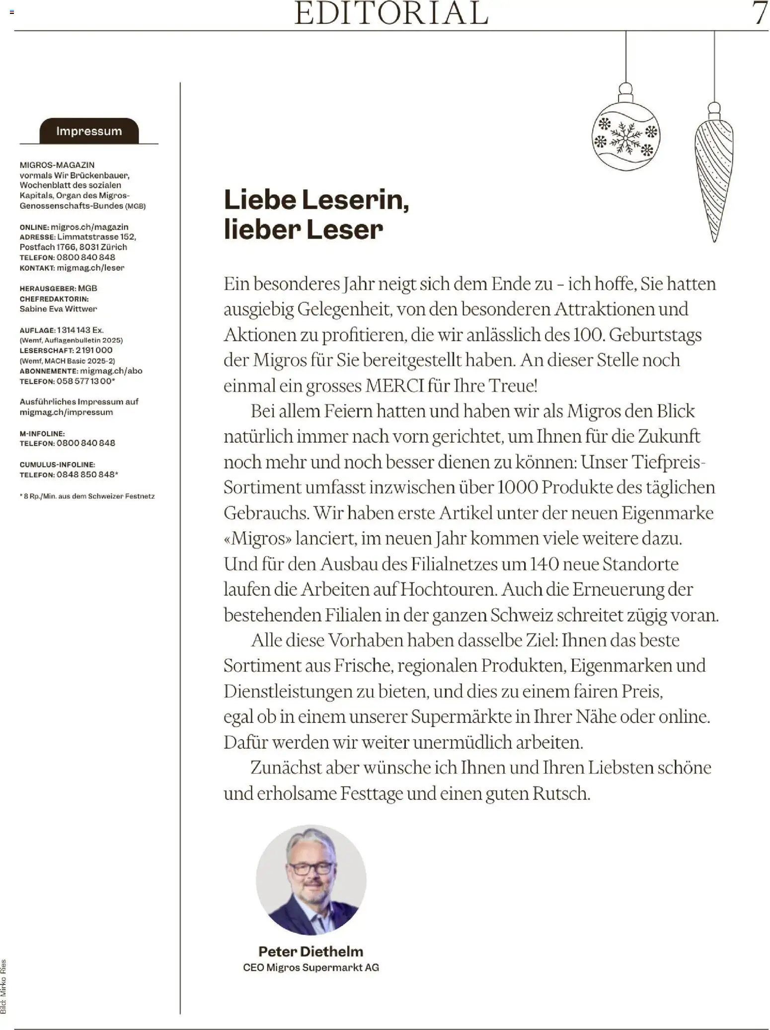 Migros Magazin – gültig ab 23.12.2025 | Seite: 7 | Produkte: Telefon