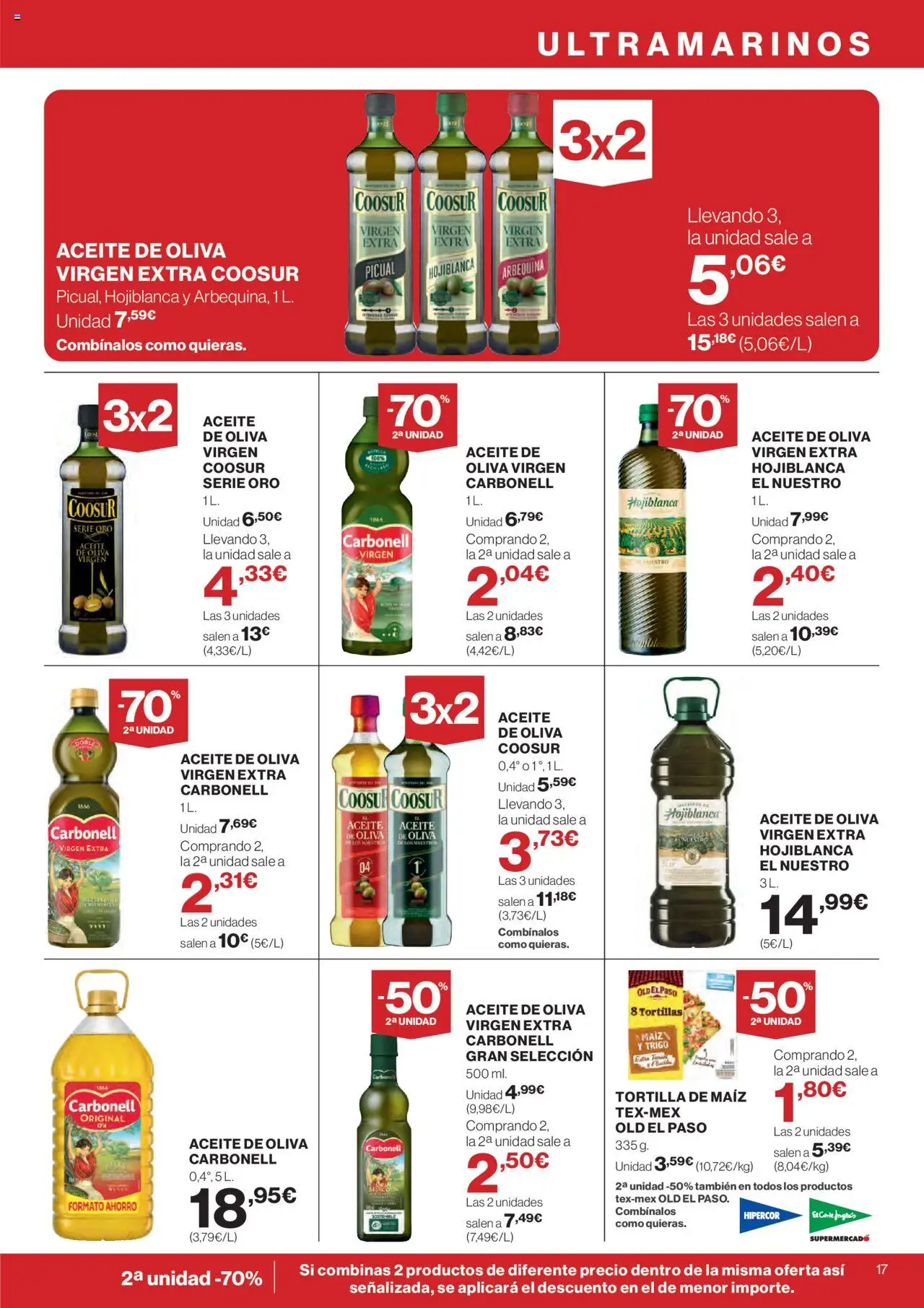 Hipercor catálogo │ válido desde el 05.06.2025 | Página: 19 | Productos: Aceite, Aceite de oliva, Aceite de oliva virgen extra