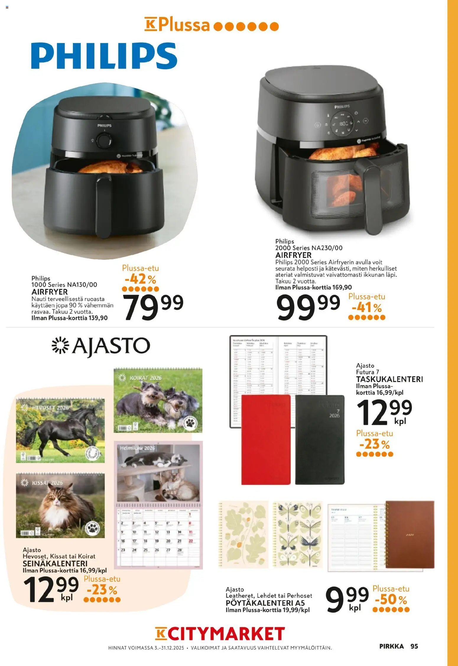 K-Citymarket - Pirkka – voimassa 03.12.2025 alkaen | Sivu: 95