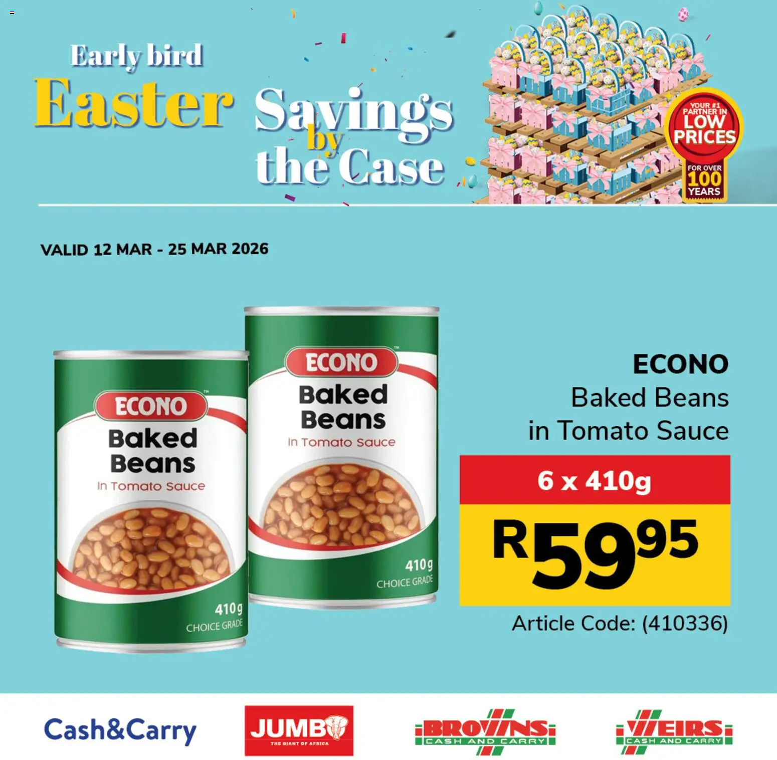 New Jumbo catalogue – valid from 12.03.2026 | Page: 5 | Products: Beans, Baked beans, Tomato sauce, Sauce