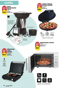 Pré-visualização Pingo Doce folheto Bazar Páscoa válido de 03.03.2026 | Página: 10 | Produtos: Forno, Robô, Microondas, Pizza