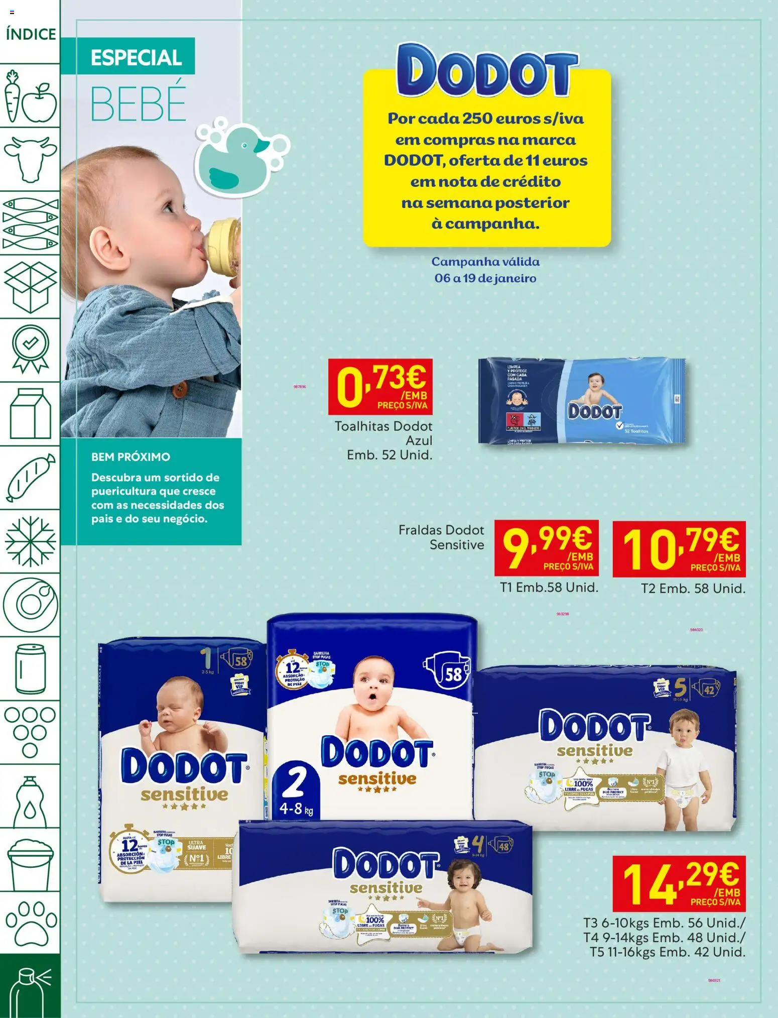 Recheio folheto │ válido de 06.01.2026 | Página: 50 | Produtos: Fraldas, Fraldas dodot