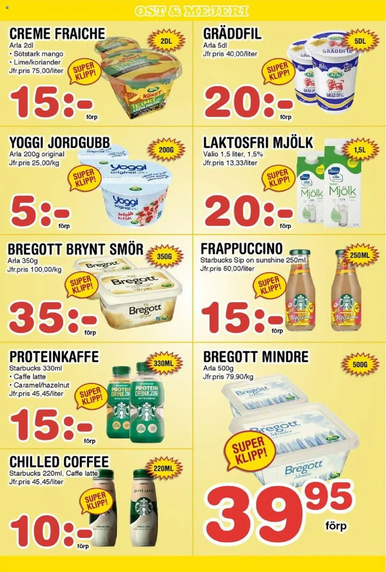 Nya Pulsen reklamblad aktuell från 15.09.2025 | Sida: 8 | Produkter: Mjölk, Smör, Gräddfil, Yoggi