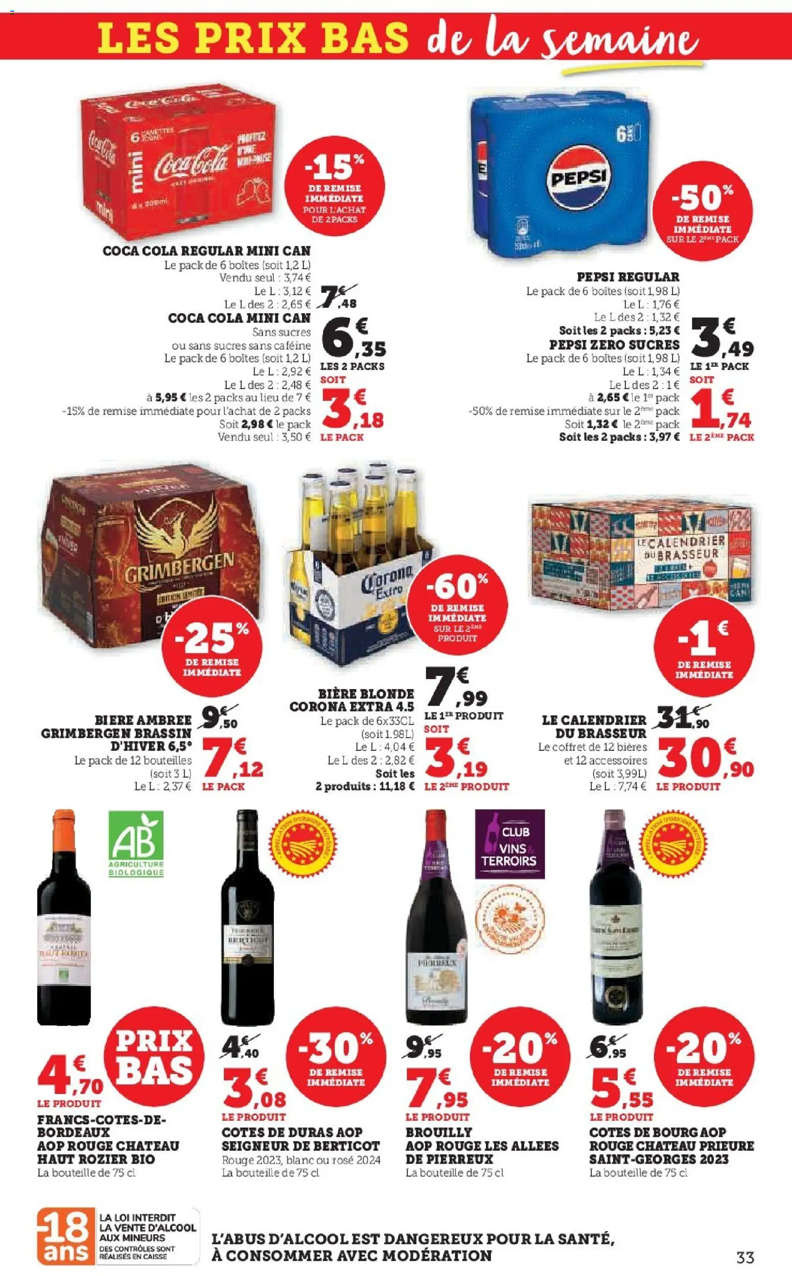 {H1} | Page: 33 | Produits: Brasseur, Bière blonde, Bière, Corona extra