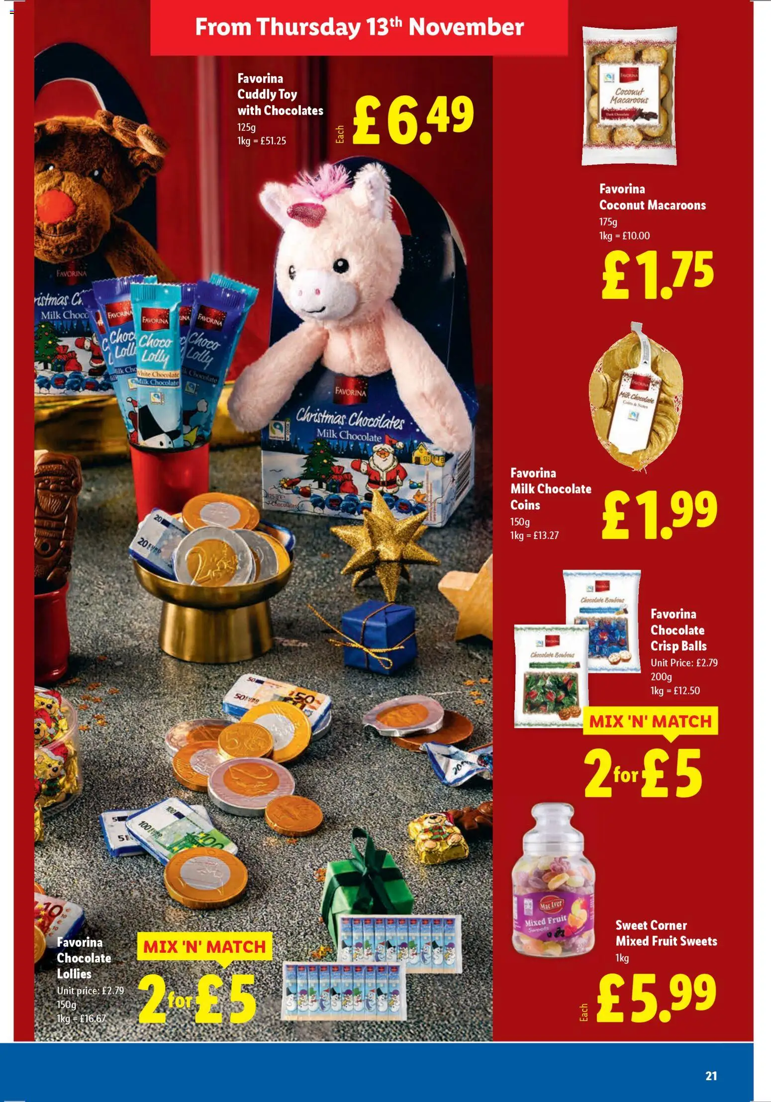 {H1} | Page: 21 | Products: Milk, Chocolate, Luges, Coconut