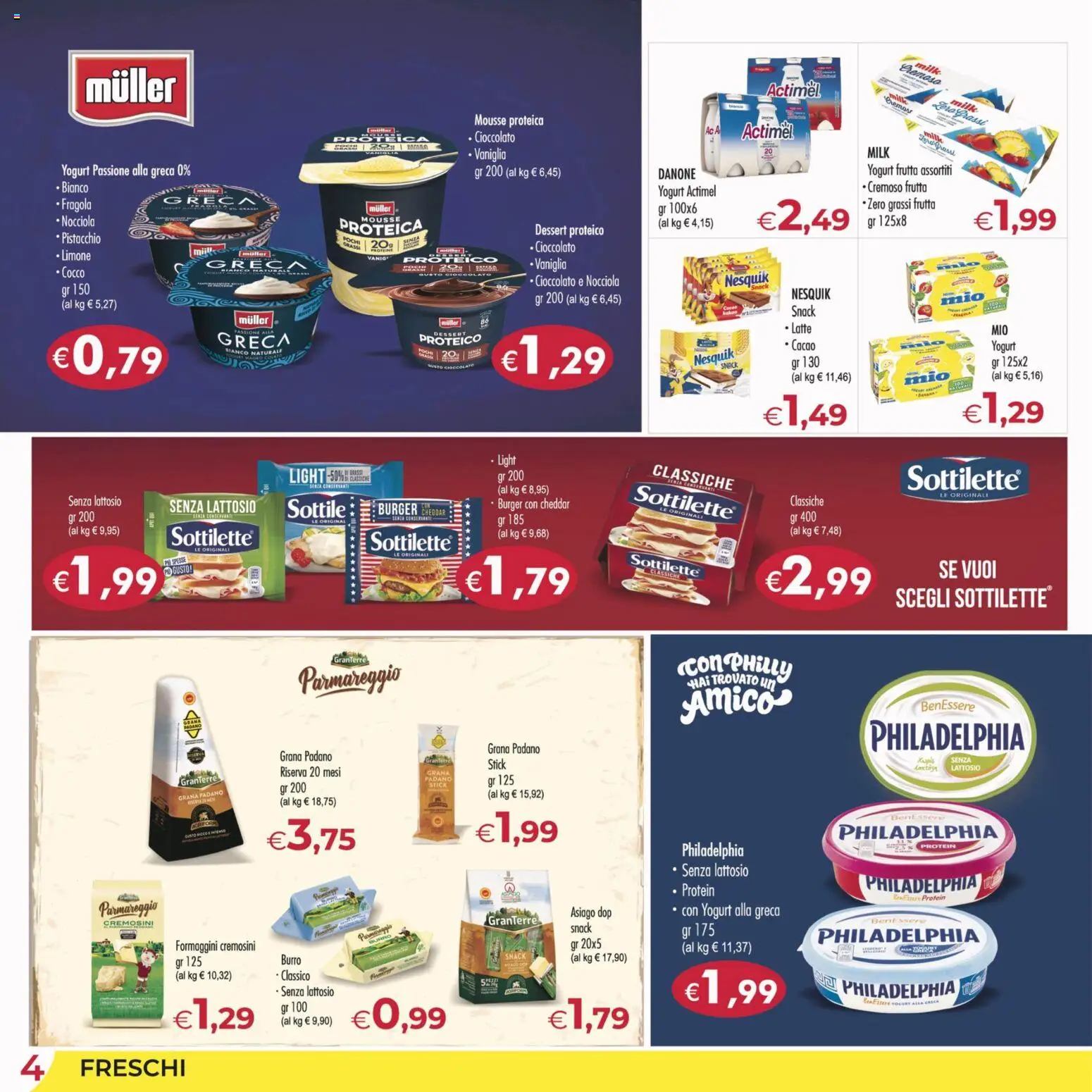 Volantino MerSi Supermercati del 17.11.2025 | Pagina: 4 | Prodotti: Frutta, Latte, Limone, Cocco