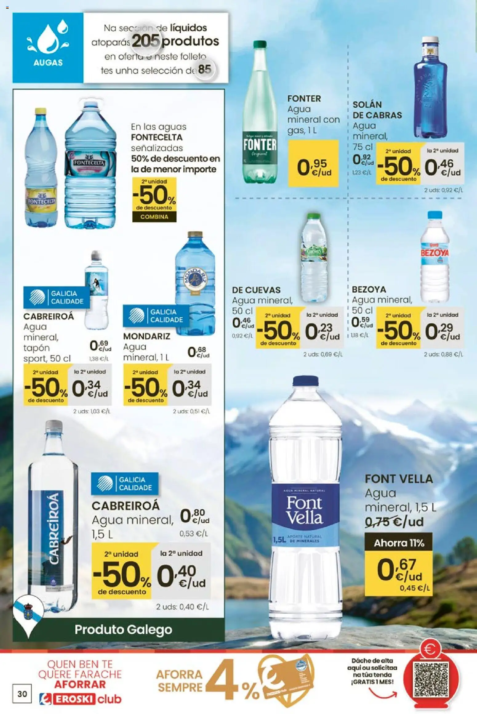 Eroski - Entroido do aforro │ válido desde el 12.02.2026 | Página: 30 | Productos: Té, Agua mineral