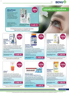 BENU Gyógyszertárak Akciós újság - amely érvényes a következő dátumtól: 01.01.2026 | Oldal: 19 | Termékek: Áfonya, Ragasztó
