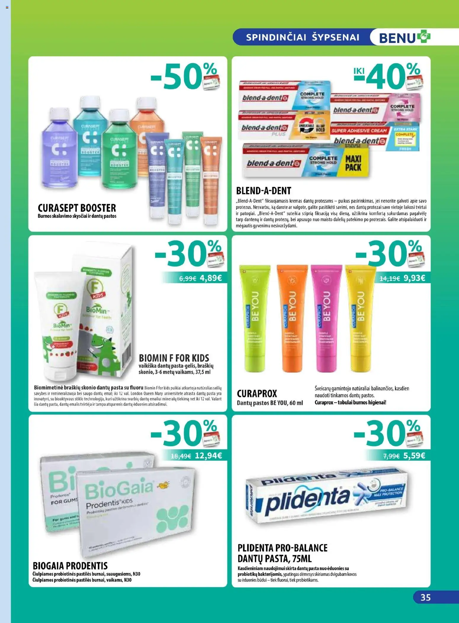 BENU akcijos nuo 01.11.2025 | Puslapis: 35 | Prekių: Pagalvėlė, Kremas