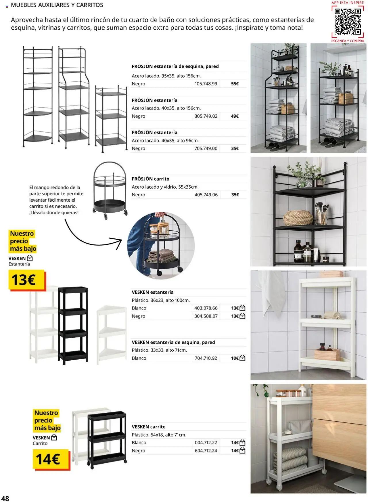 Catálogo IKEA Baňos │ válido desde el 04.02.2025 | Página: 48 | Productos: Té, Muebles, Baño