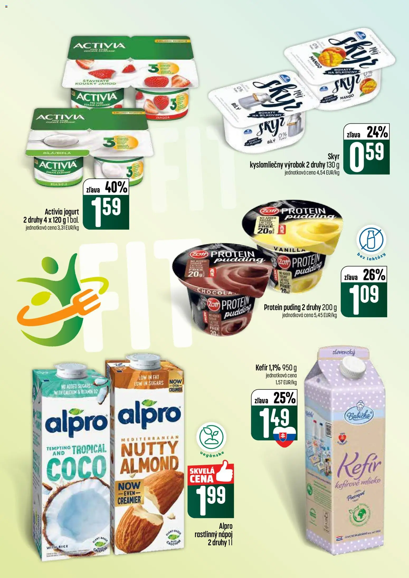 Nové COOP Jednota akcie – leták je platný od 26.02.2026 | Strana: 32 | Produkty: Protein, Puding, Mango, Alpro
