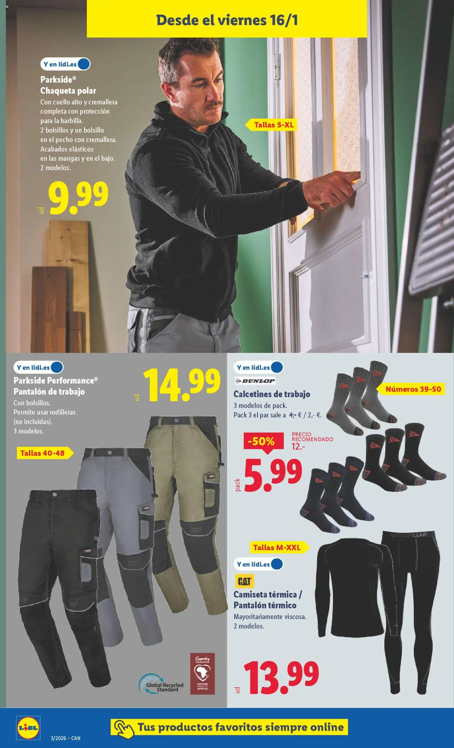 Lidl - Canarias │ válido desde el 12.01.2026 | Página: 16 | Productos: Chaqueta