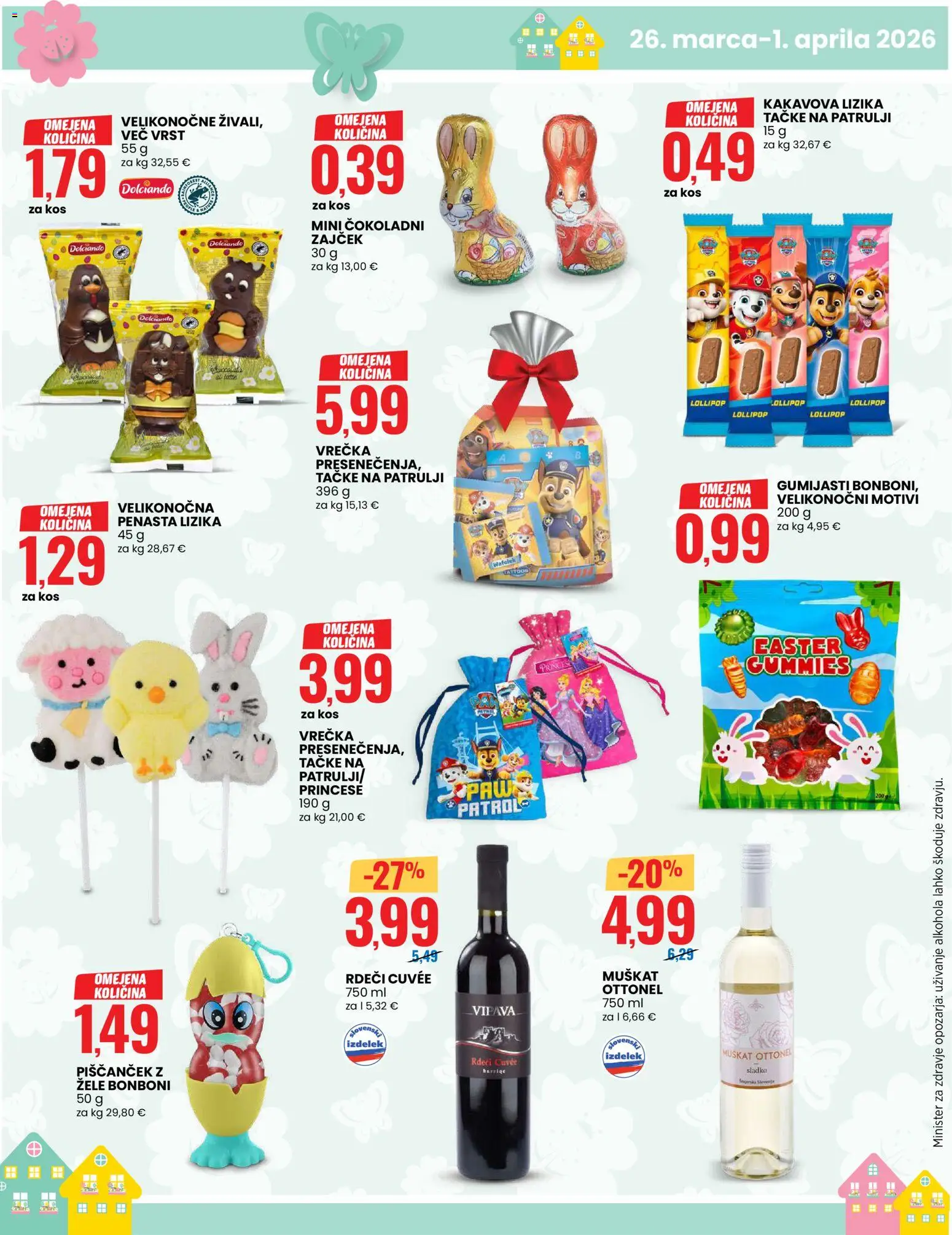Novi Eurospin katalog ponudbe – veljaven od 26.03.2026 | Stran: 6 | Izdelki: Bonboni, Kos