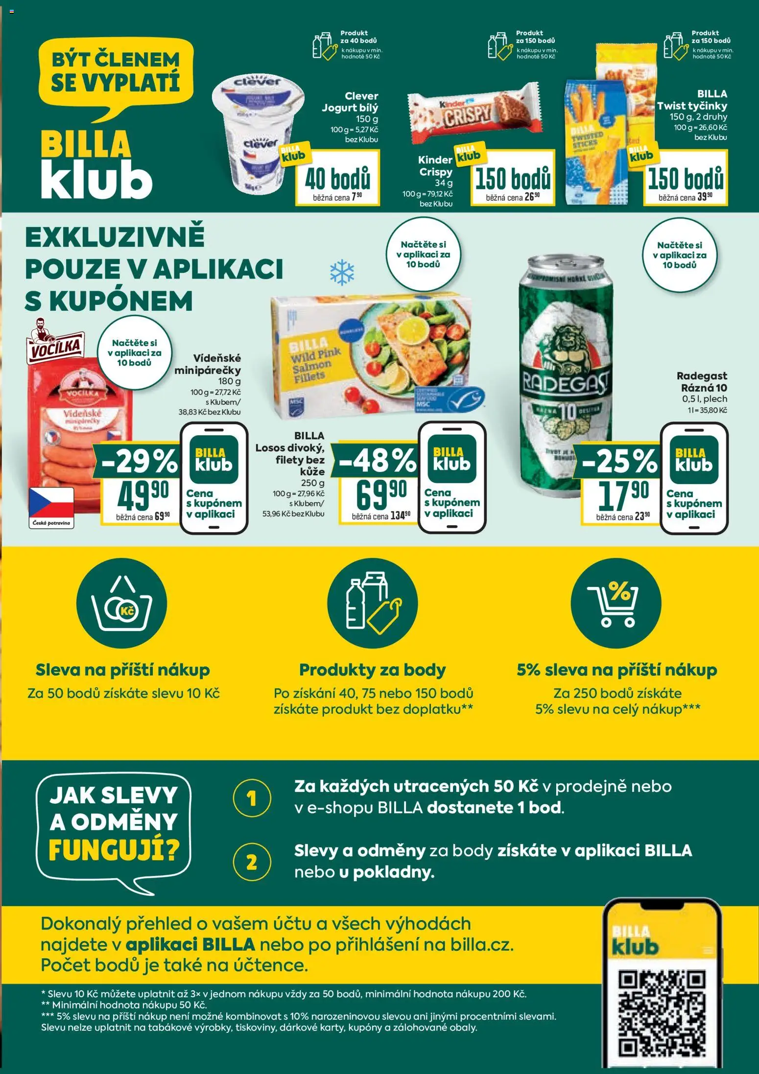 Billa Velký leták od 26.11.2025 | Strana: 40 | Produkty: Jogurt, Tyčinky, Body, Kinder