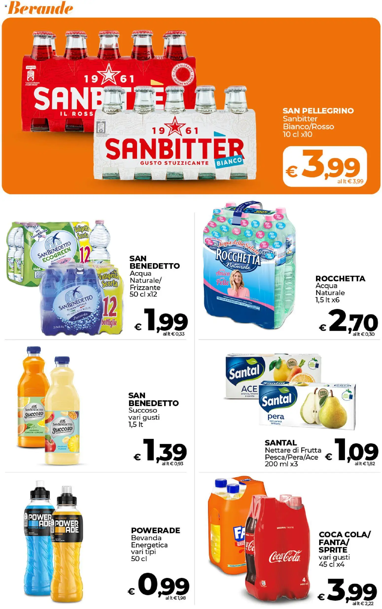 Volantino Ipercoop del 17.01.2026 | Pagina: 38 | Prodotti: Acqua, Pera, Arancia, Coca Cola