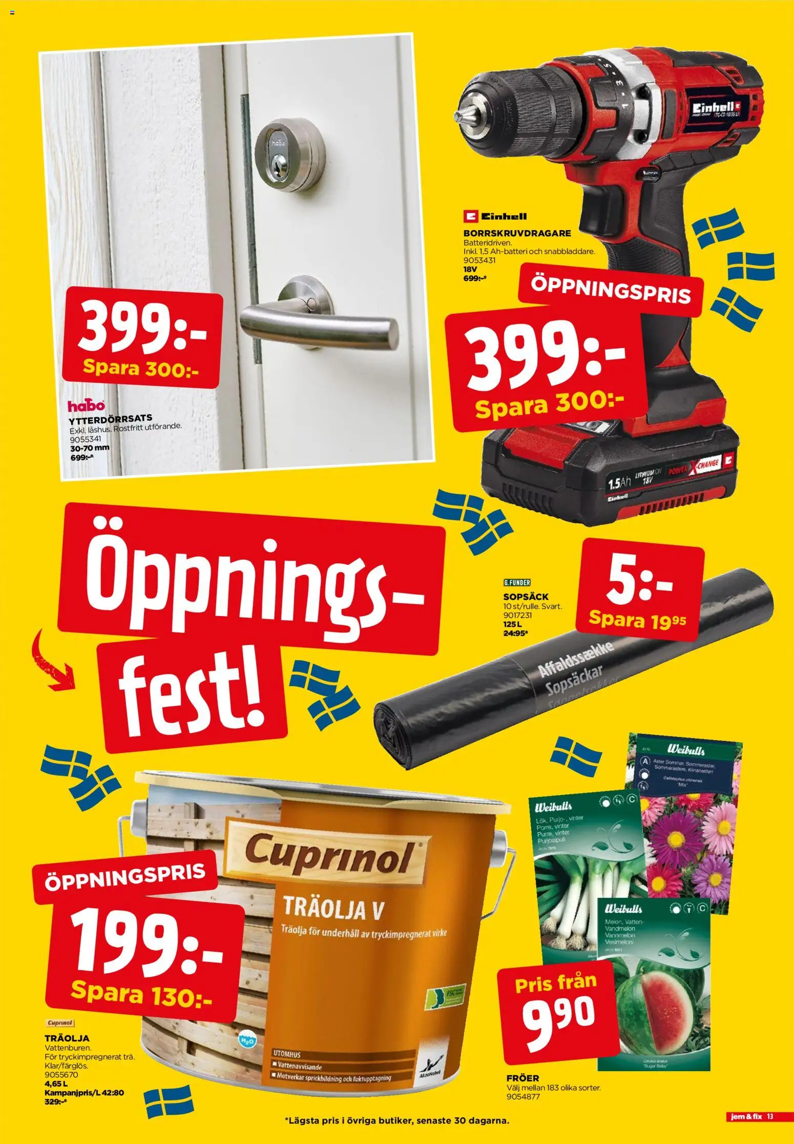 Jem & Fix reklamblad aktuell från 17.03.2026 | Sida: 13 | Produkter: Träolja