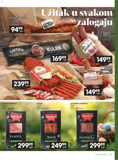 Roda katalog Prolećni magazin - pregled Roda kataloga - važi od 09.04.2026 | Strana: 47 | Proizvode: Panceta, Kulen, Slanina, Kobasica