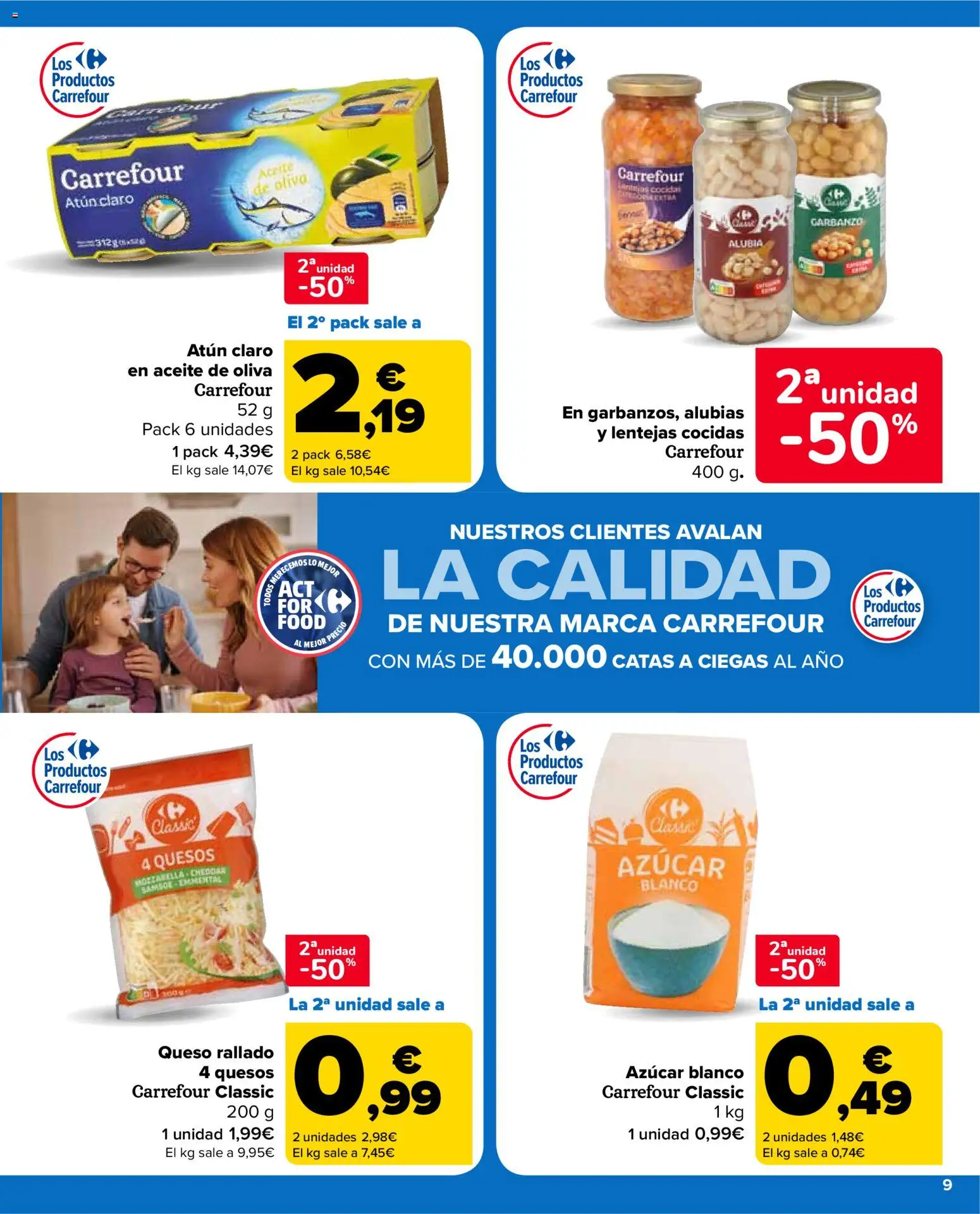 Carrefour Market folleto │ válido desde el 12.02.2026 | Página: 9 | Productos: Aceite, Queso rallado, Aceite de oliva, Atún claro
