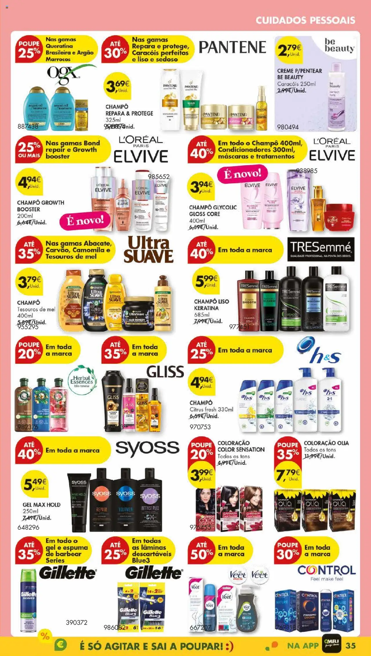 Pingo Doce folheto │ válido de 09.09.2025 | Página: 39 | Produtos: Gloss, Shampoo, Espuma de barbear, Mel