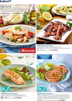 Bofrost katalog akcije – veljaven od 01.11.2025 | Stran: 72 | Izdelki: Lignji, Teza, Burgerji