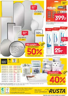 Rusta reklamblad aktuell från 25.08.2025 | Sida: 16 | Produkter: Tandkräm, Galler, Papper