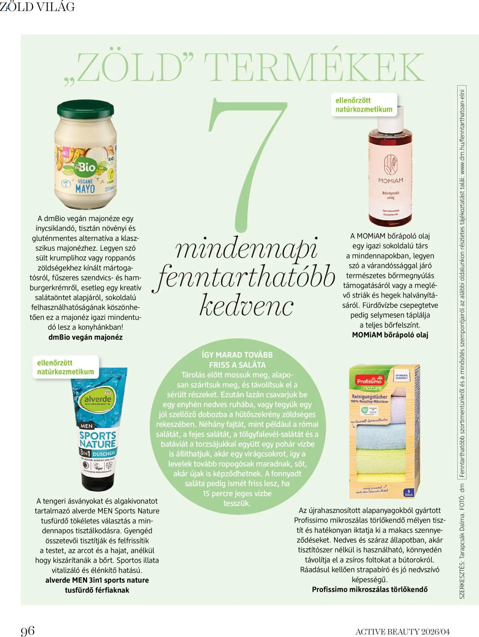 DM Drogerie Markt akciós ujság - amely érvényes a következő dátumtól: 09.04.2026 | Oldal: 96 | Termékek: Body, Hűtőszekrény, Olaj, Tusfürdő