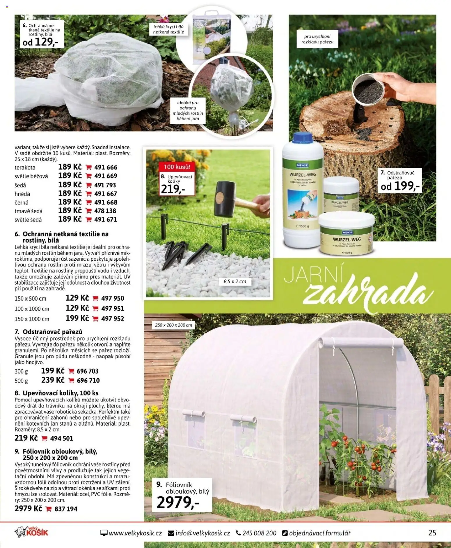 Velký Košík katalog duben 2026 od 01.04.2026 | Strana: 25 | Produkty: Ohraničení záhonů, Zahrada, Granule, Rostliny