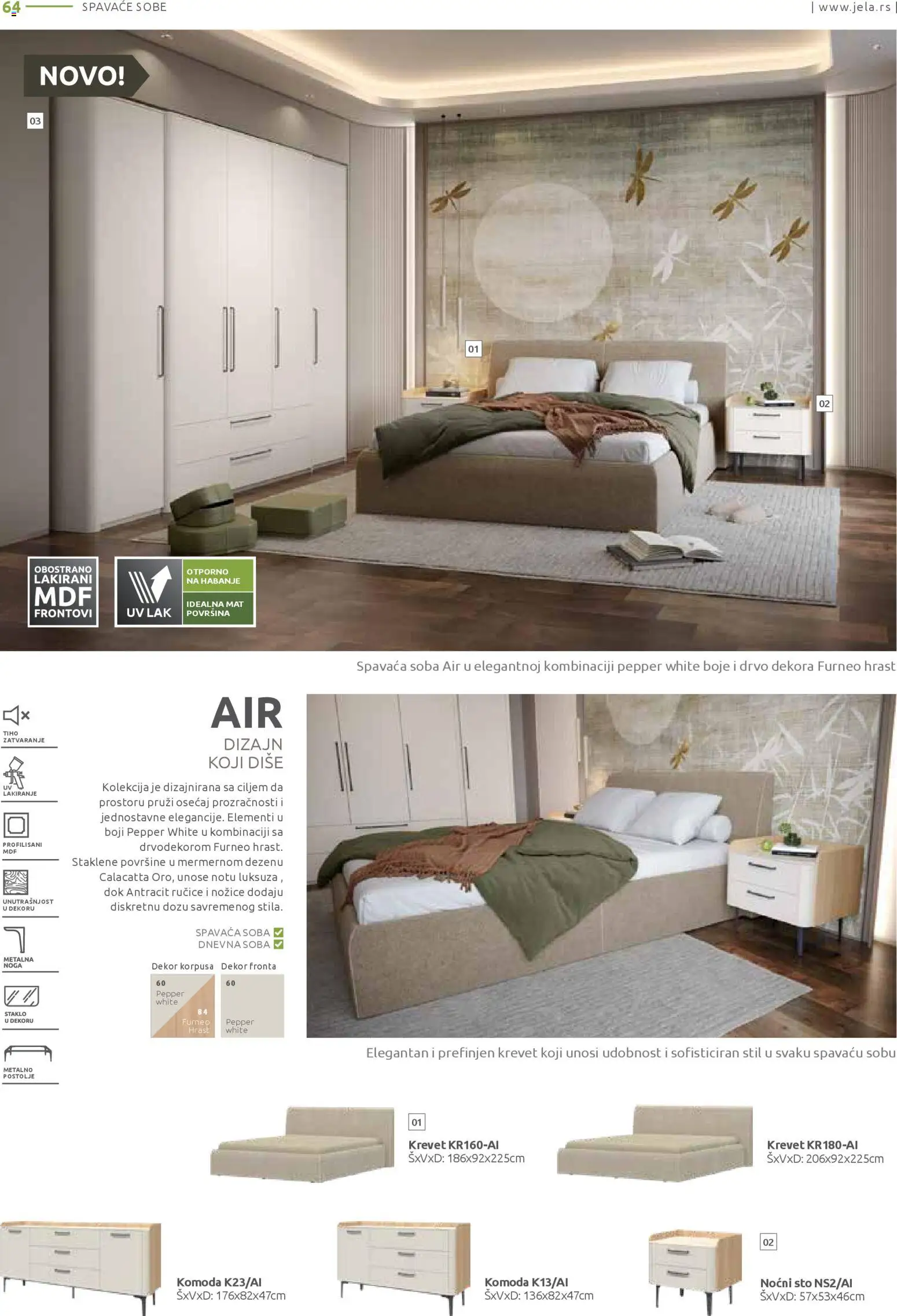 Jela katalog - važi od 12.01.2026 | Strana: 64 | Proizvode: Krevet, Komoda, Sto
