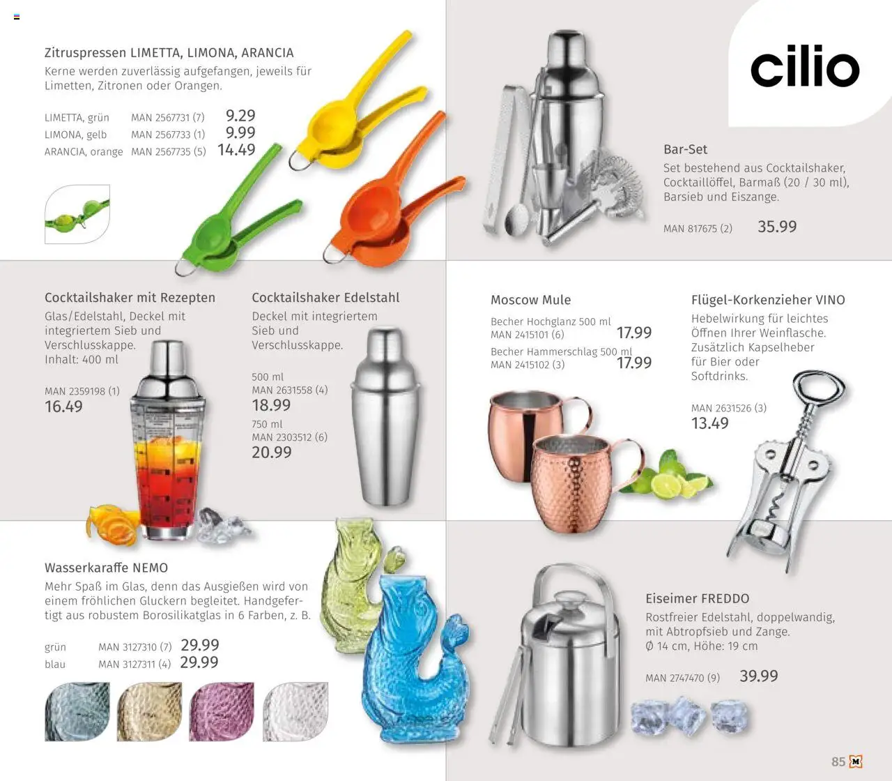 Müller Haushaltskatalog – gültig ab 03.10.2025 | Seite: 85 | Produkte: Bier, Zitronen