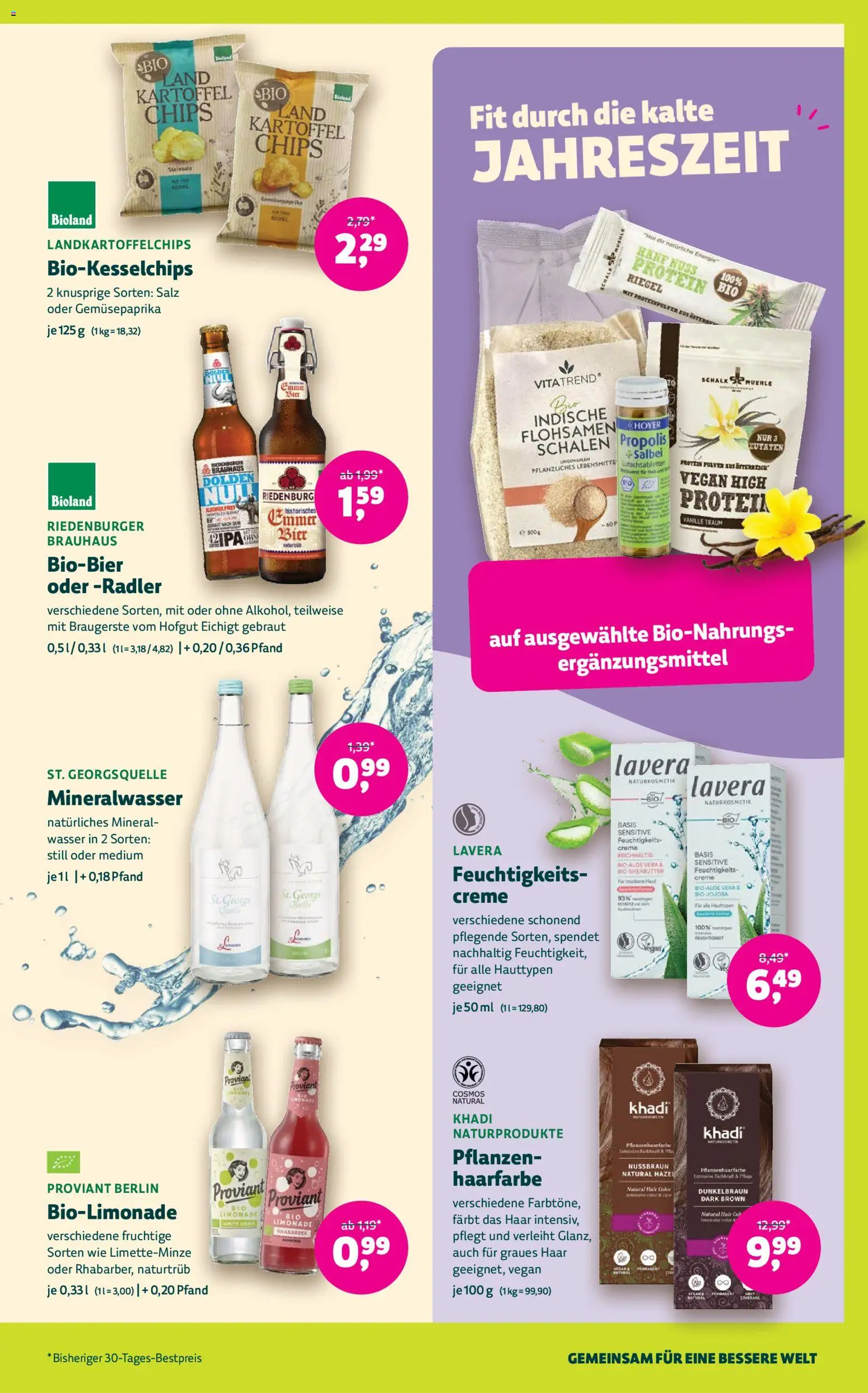 Denns BioMarkt Angebote gültig ab 05.11.2025 | Seite: 11 | Produkte: Chips, Wasser, Salz, Creme