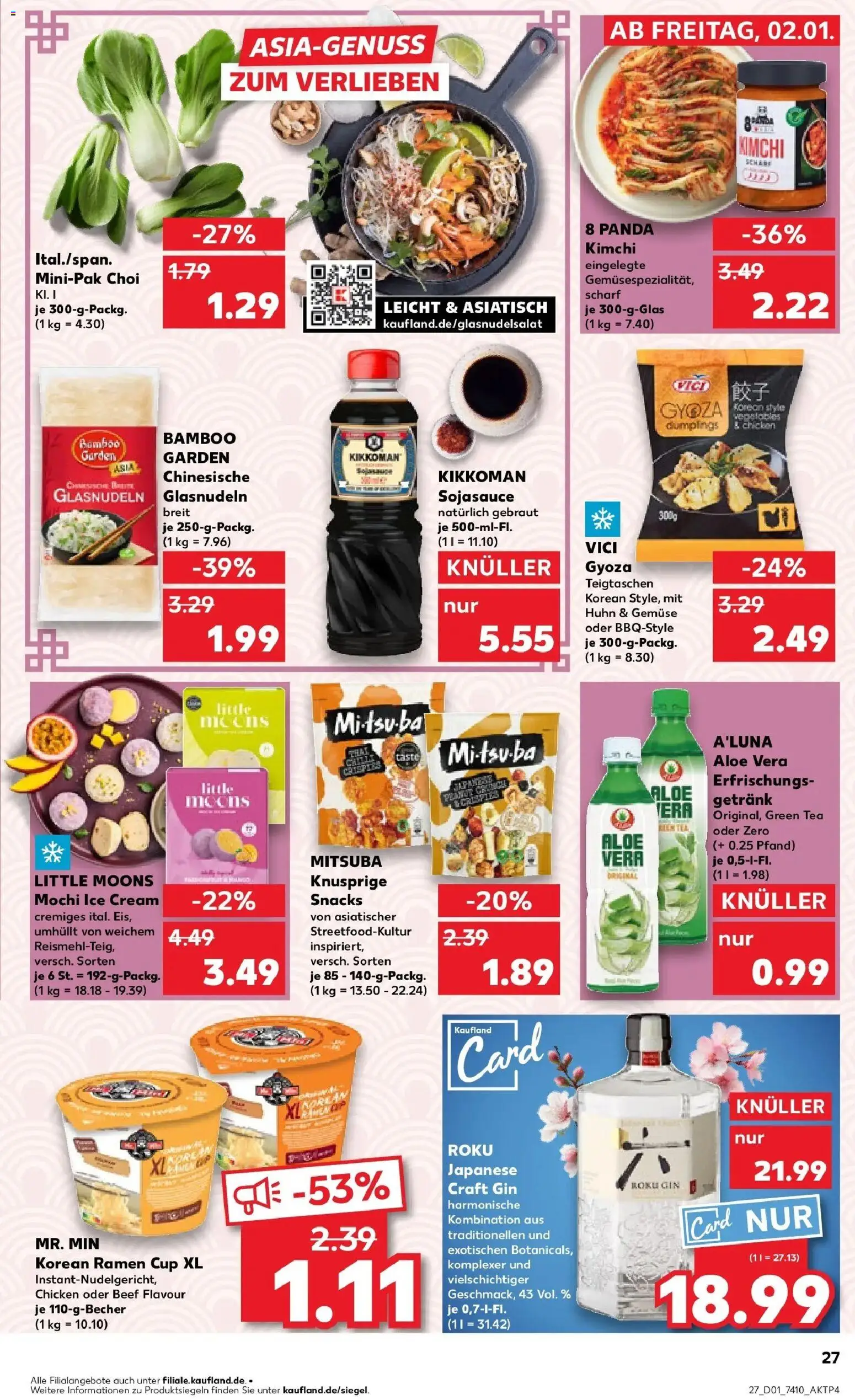 Kaufland prospekt Braunschweig	 – gültig ab 05.01.2026 | Seite: 27 | Produkte: Gemüse, Gin, Mochi
