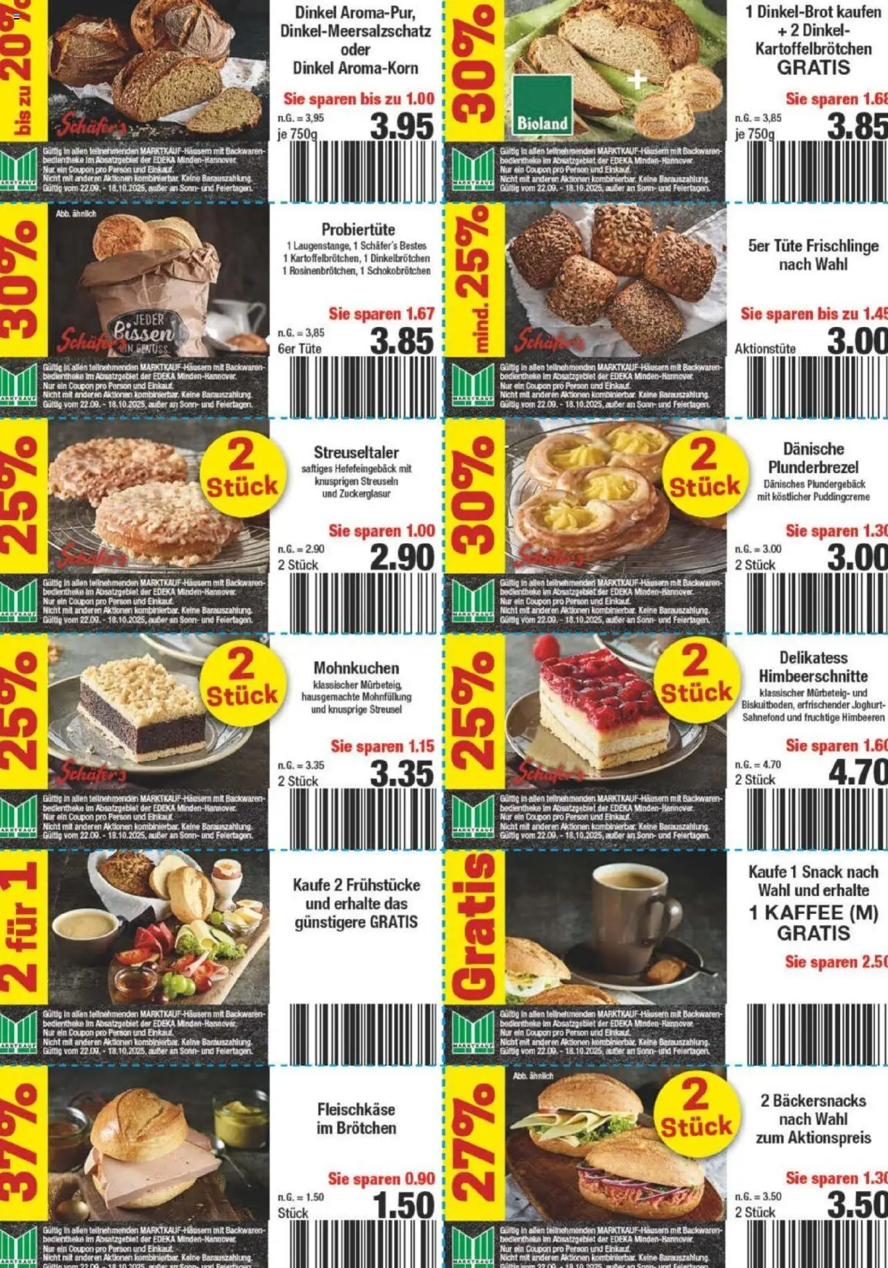 Marktkauf Prospekt 	 – gültig ab 22.09.2025 | Seite: 34 | Produkte: Himbeeren, Joghurt, Kaffee