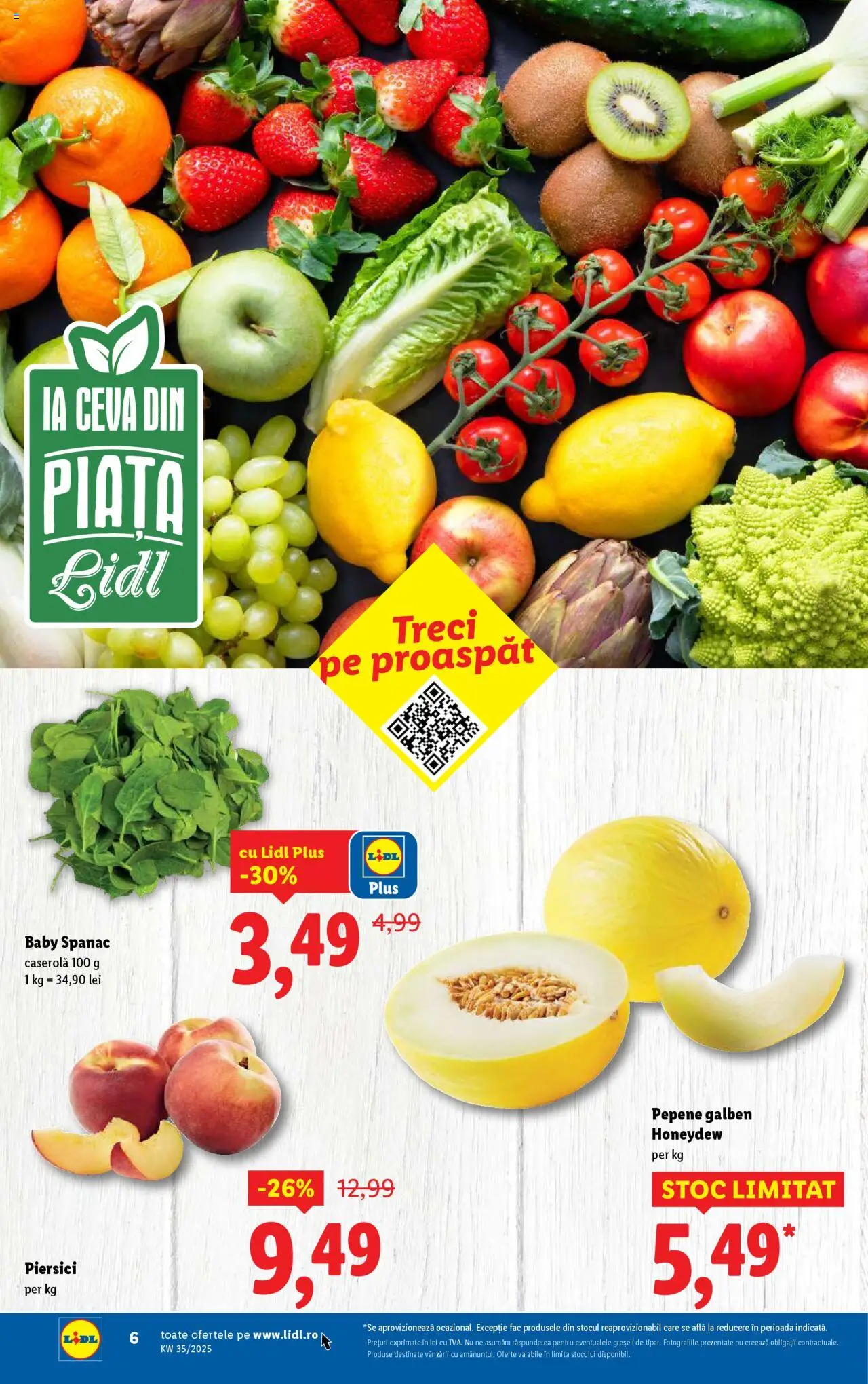 Catalog Lidl – valabil de la 25.08.2025 | Pagină: 6 | Produse: Pepene Galben