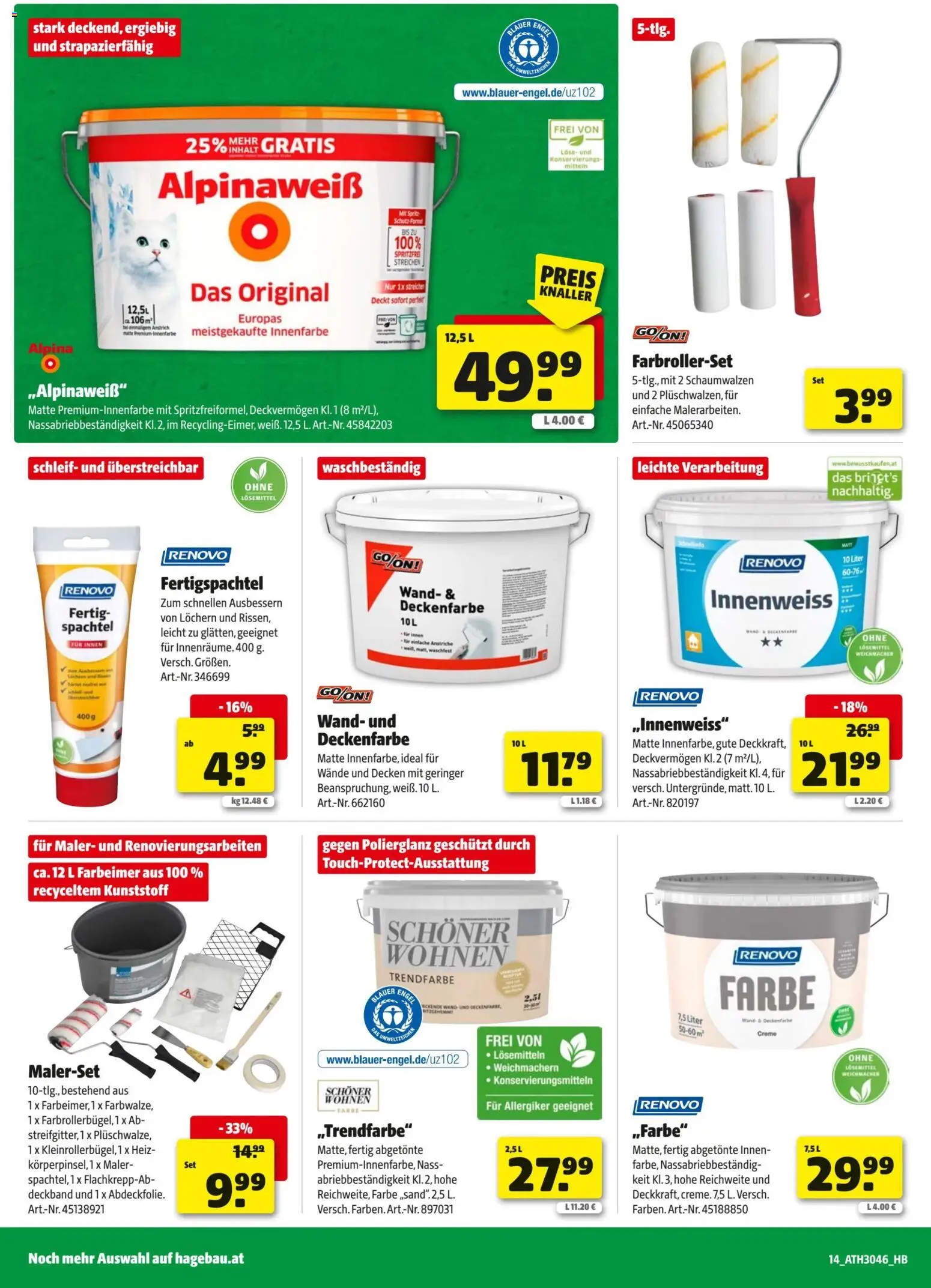 Hagebau Flugblatt gültig ab 04.11.2025 | Seite: 14 | Produkte: Creme