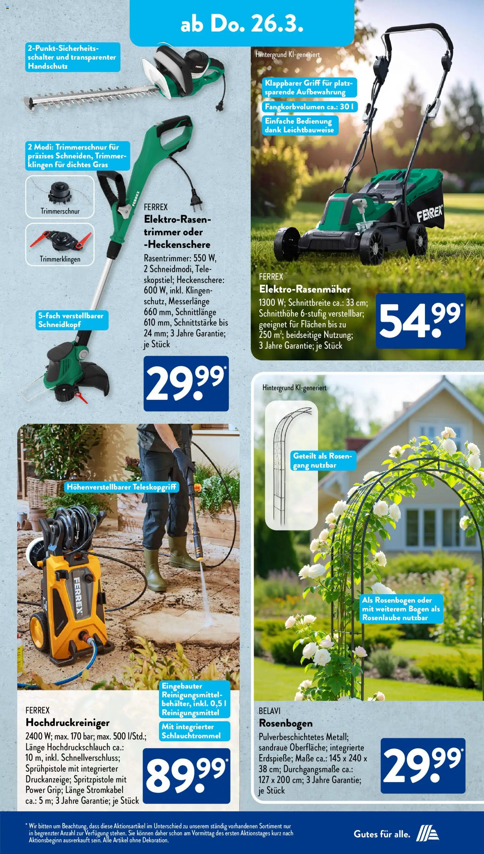 Aldi Süd Prospekt 	 – gültig ab 23.03.2026 | Seite: 10 | Produkte: Belavi, Hochdruckreiniger