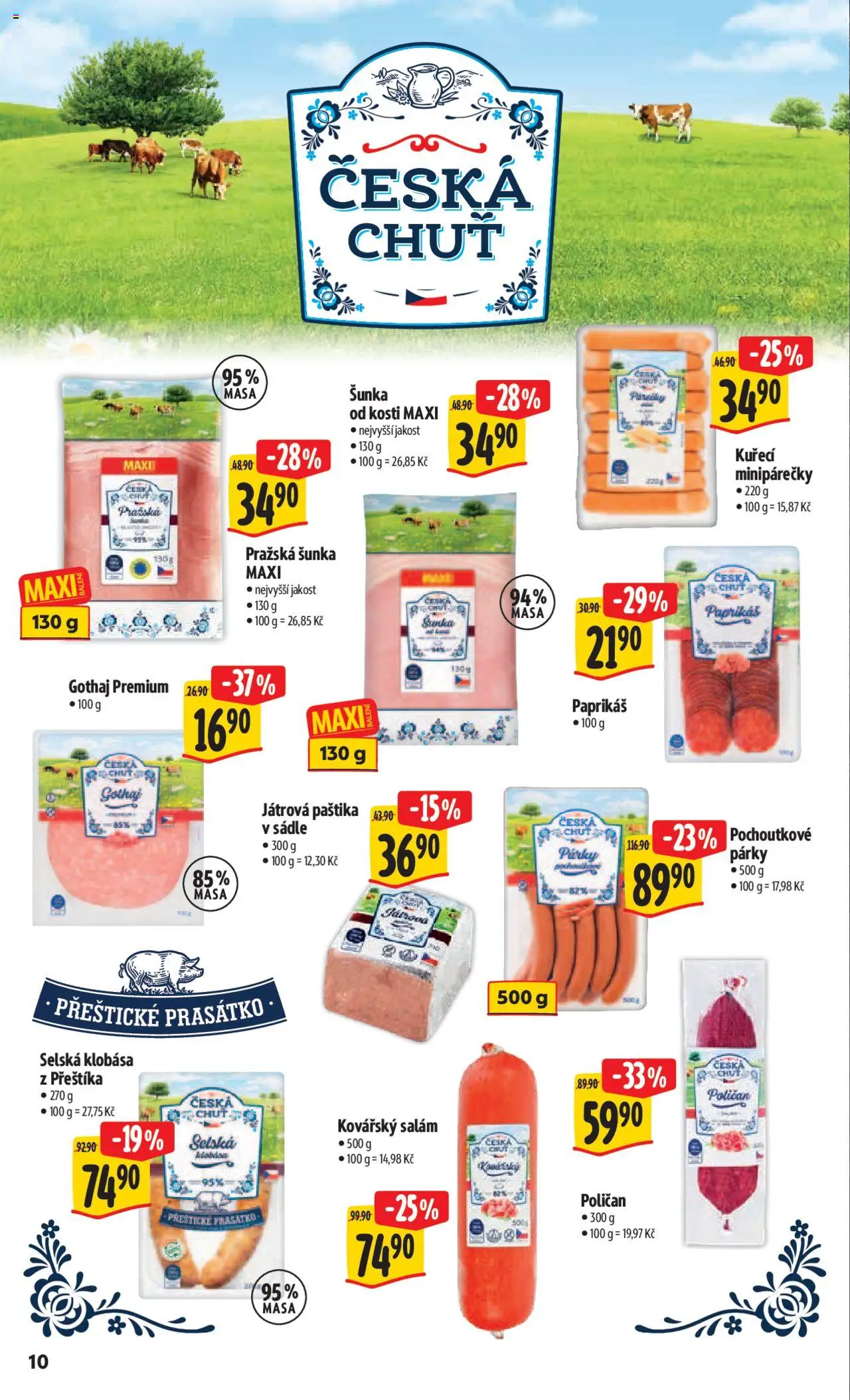 Albert leták - Hypermarket od 13.08.2025 | Strana: 17 | Produkty: Salám, Šunka, Pražská šunka, Paštika