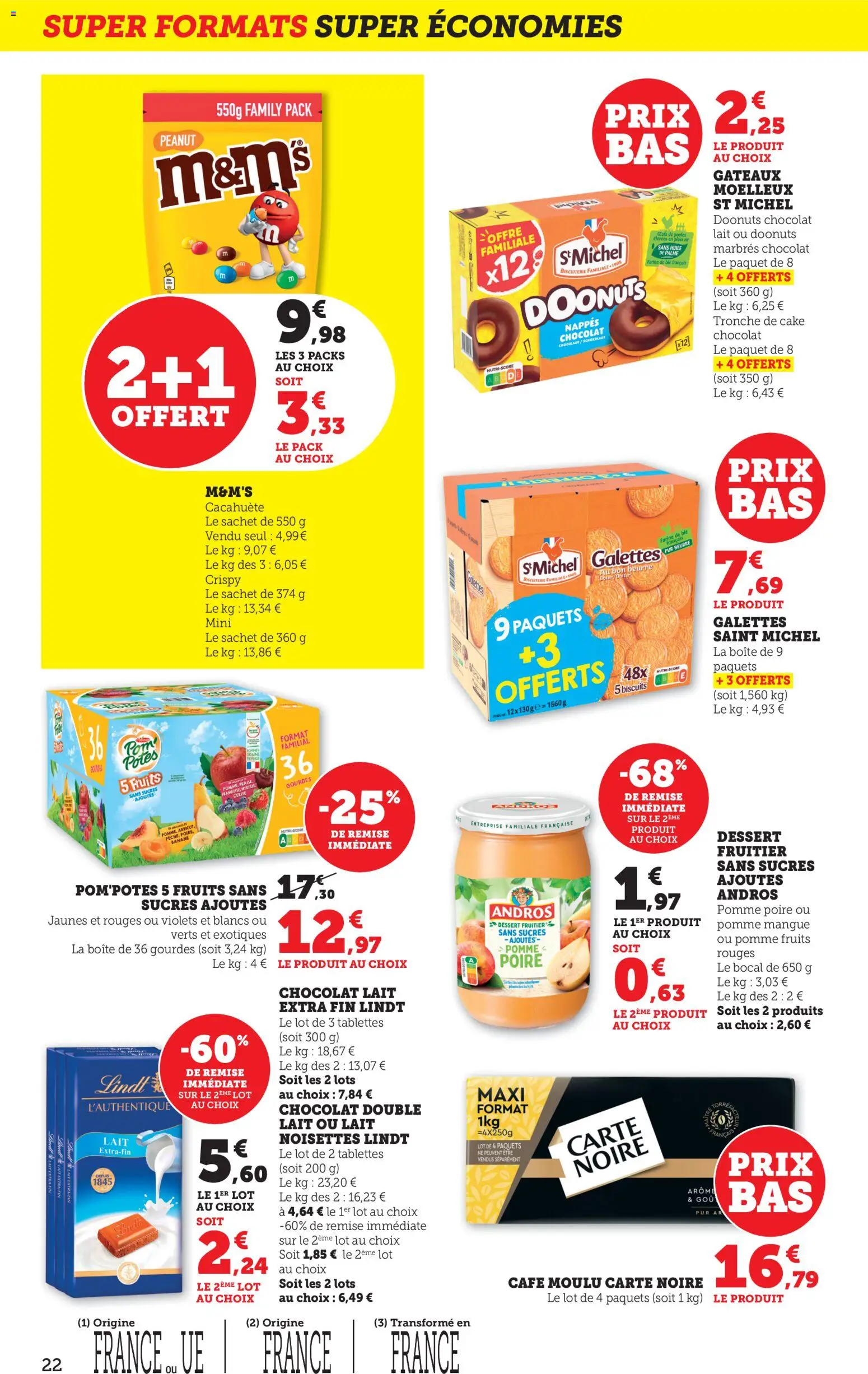 {H1} | Page: 22 | Produits: Noisettes, Farine, Lait, Beurre