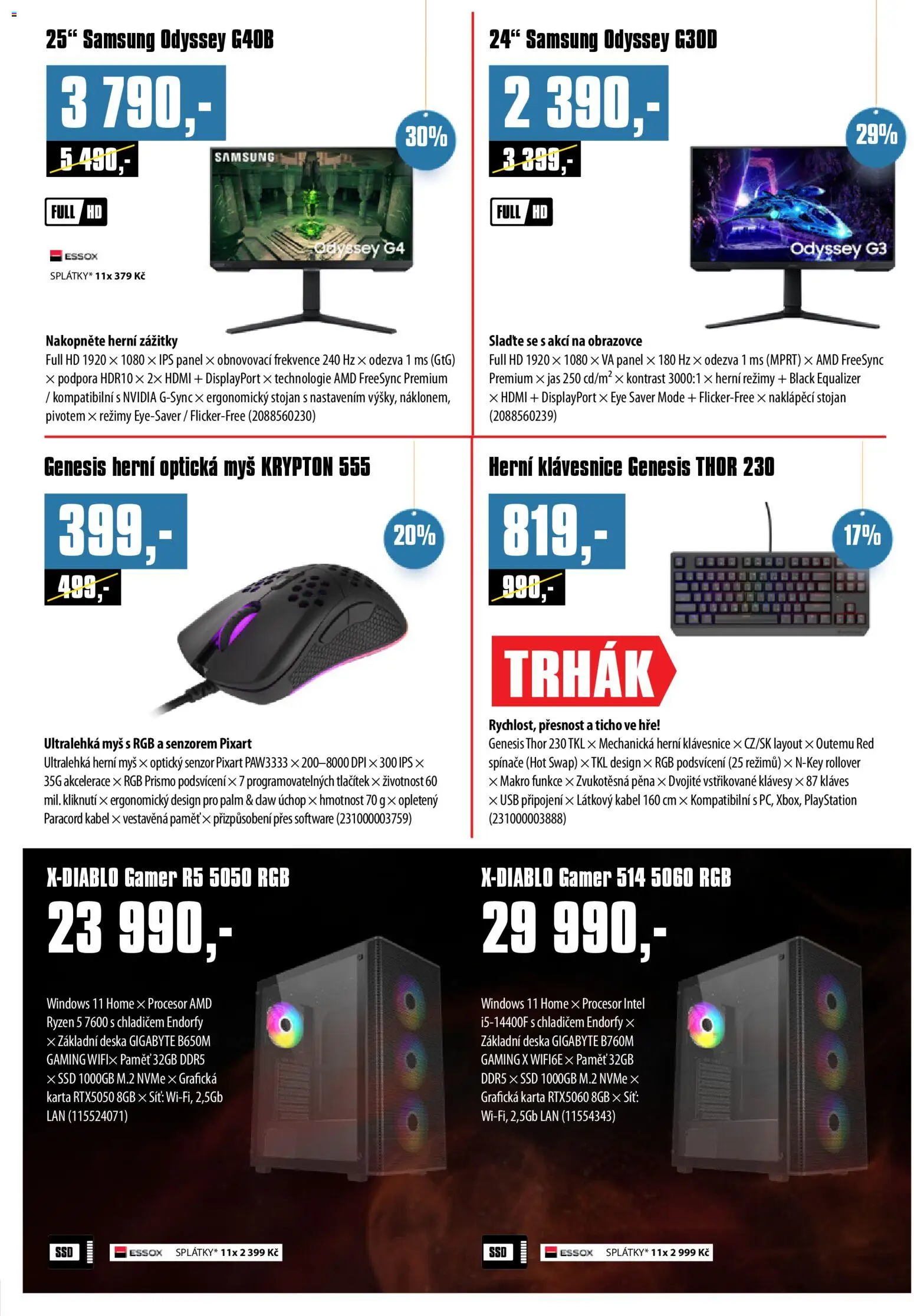 Comfor leták od 02.01.2026 | Strana: 7 | Produkty: Klávesy, Myš, Samsung, Playstation