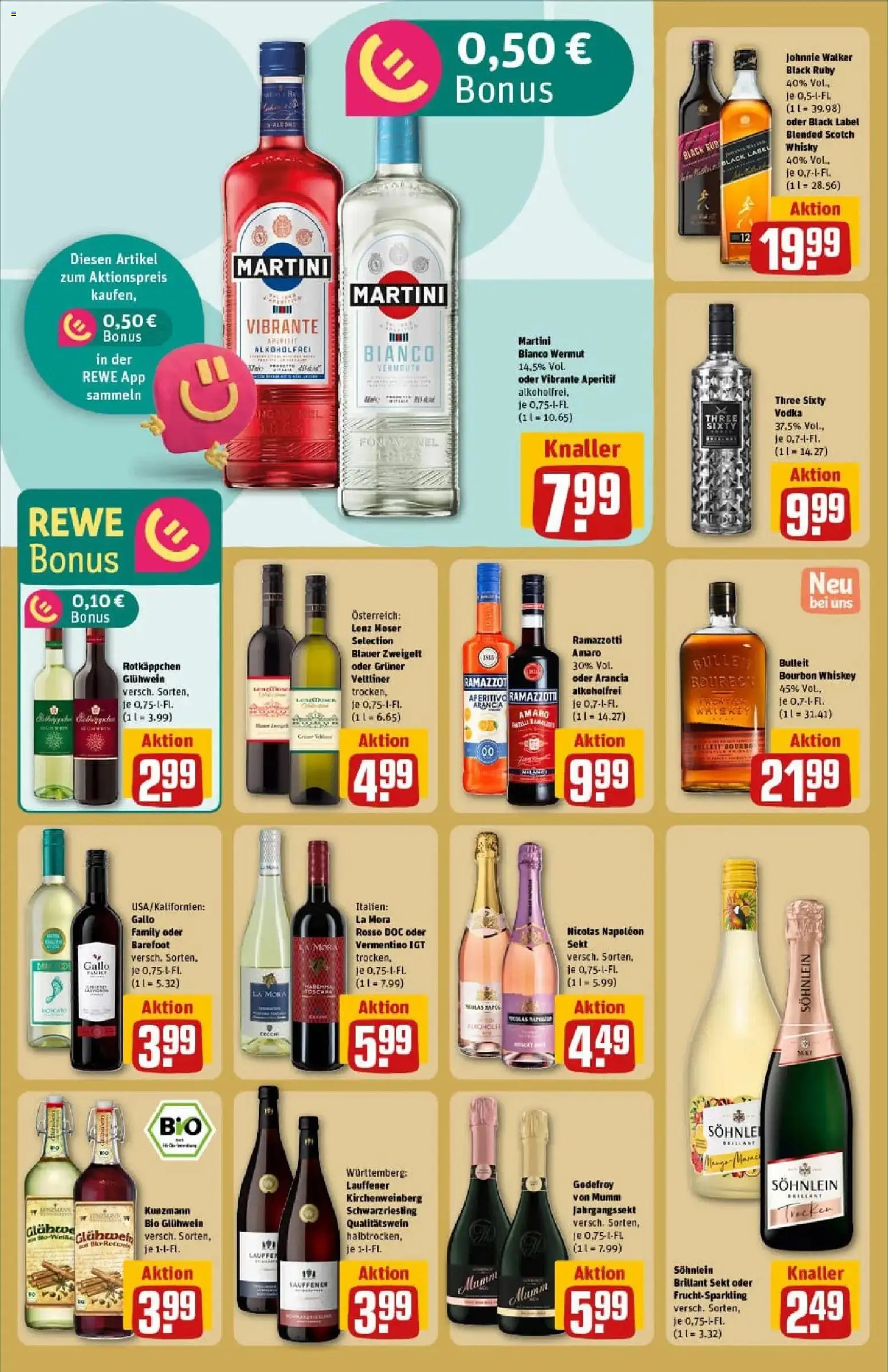 Rewe prospekt Lübeck	 – gültig ab 10.11.2025 | Seite: 22 | Produkte: Martini, Sekt, Whiskey, Ramazzotti