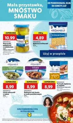 Lidl Gazetka od 30.06.2025 | Strona: 37 | Produkty: Bakłażan, Tuńczyk, Fasola w sosie pomidorowym, Zupa