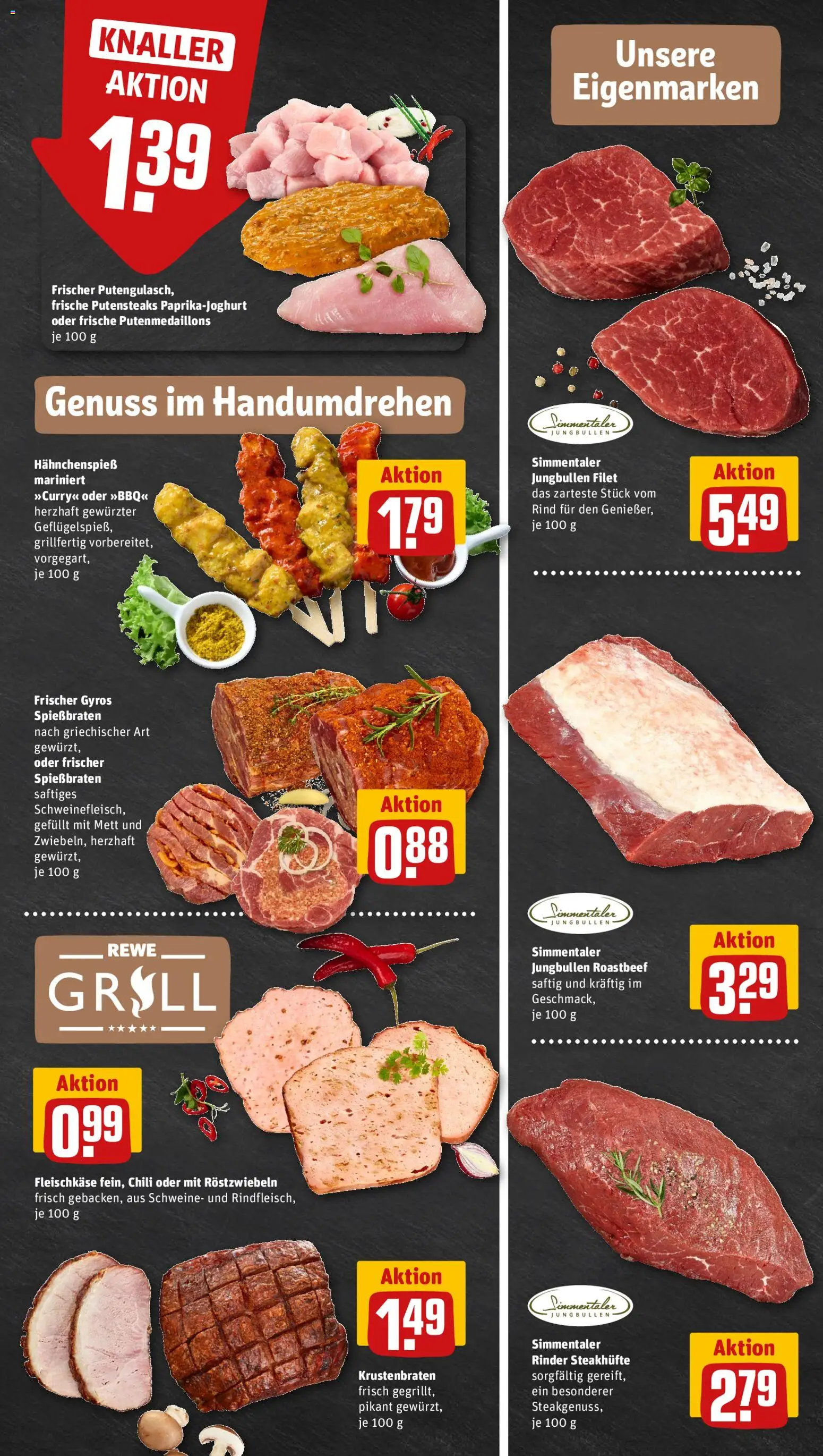 Rewe ihr Kaufpark Prospekt 	 – gültig ab 12.01.2026 | Seite: 7 | Produkte: Krustenbraten, Roastbeef, Gyros, Chili