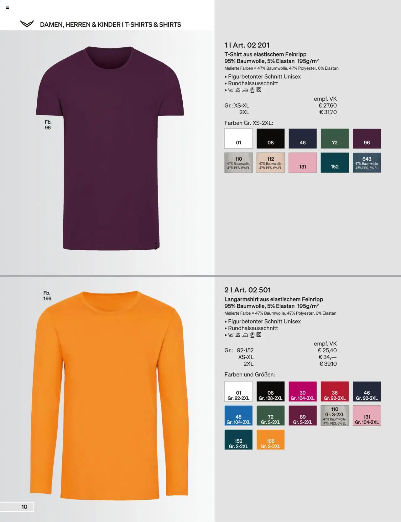 Trigema Prospekt 	 – gültig ab 01.09.2025 | Seite: 10 | Produkte: Langarmshirt