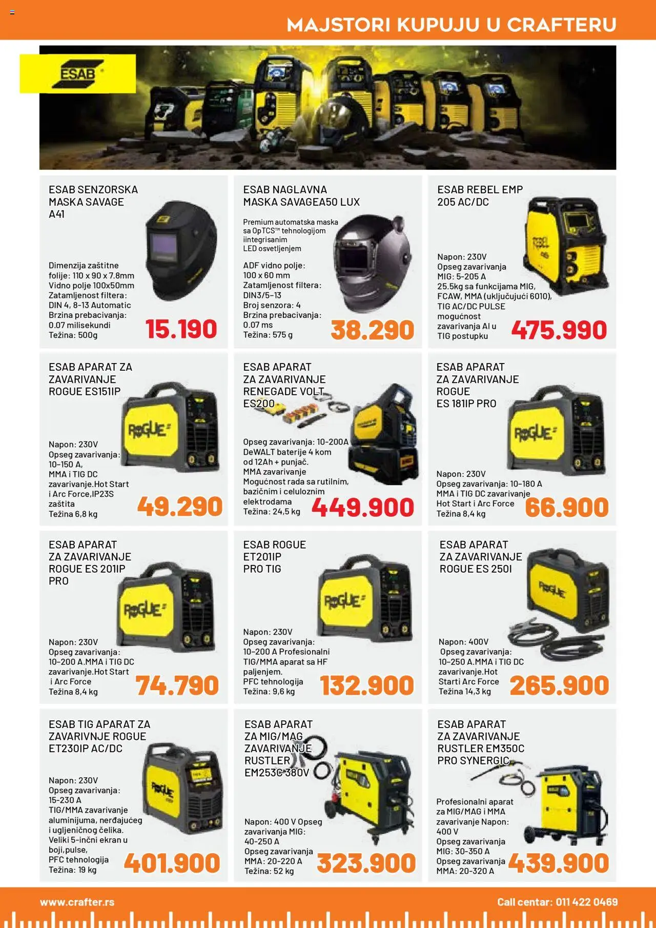 Crafter katalog - važi od 15.09.2025 | Strana: 23 | Proizvode: Maska, Baterije