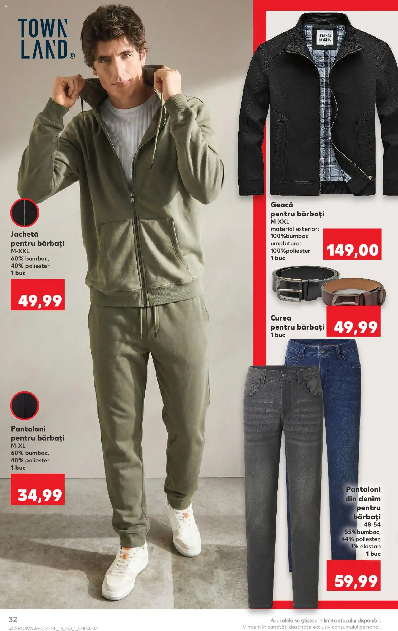 Noul catalog Kaufland – valabil de la 04.02.2026 | Pagină: 32 | Produse: Curea, Jachetă, Geacă, Pantaloni