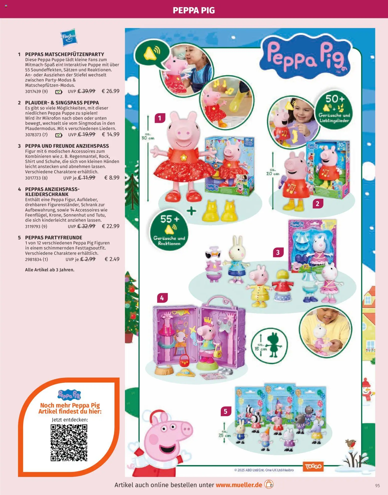Müller Spielwarenkatalog – gültig ab 27.10.2025 | Seite: 95 | Produkte: Shirt, Mikrofon, Kleiderschrank, Stiefel