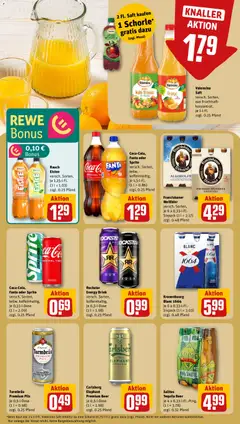 Coca-Cola, Fanta oder Sprite, versch. Sorten, teilw. koffeinhaltig, je 1,5-l-Fl. (1 l = 0.86) zzgl. 0.25 Pfand ab 13.04.2026 gültig | Seite: 20
