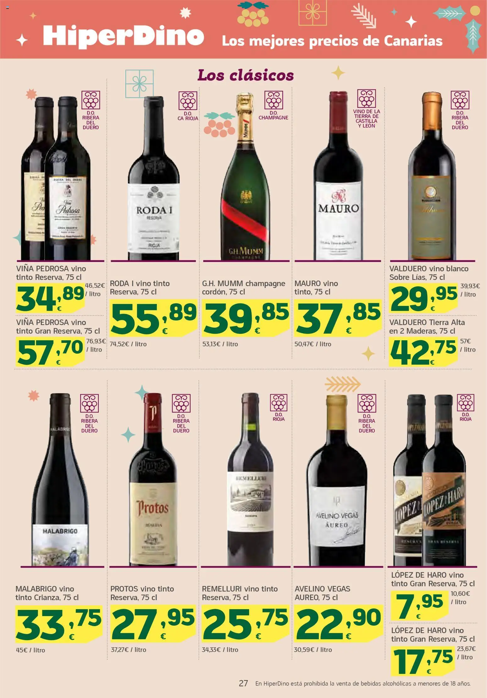 HiperDino folleto │ válido desde el 18.12.2025 | Página: 27 | Productos: Vino
