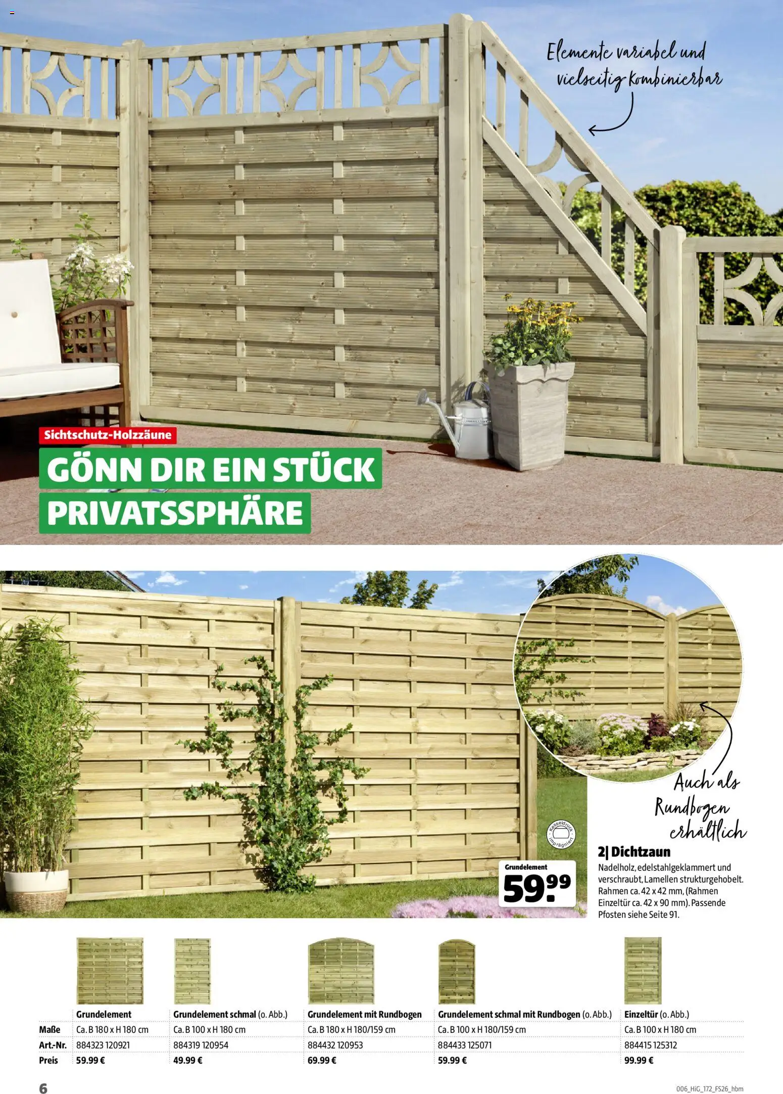 Hagebau Gartengestaltungsortiment – gültig ab 02.03.2026 | Seite: 6