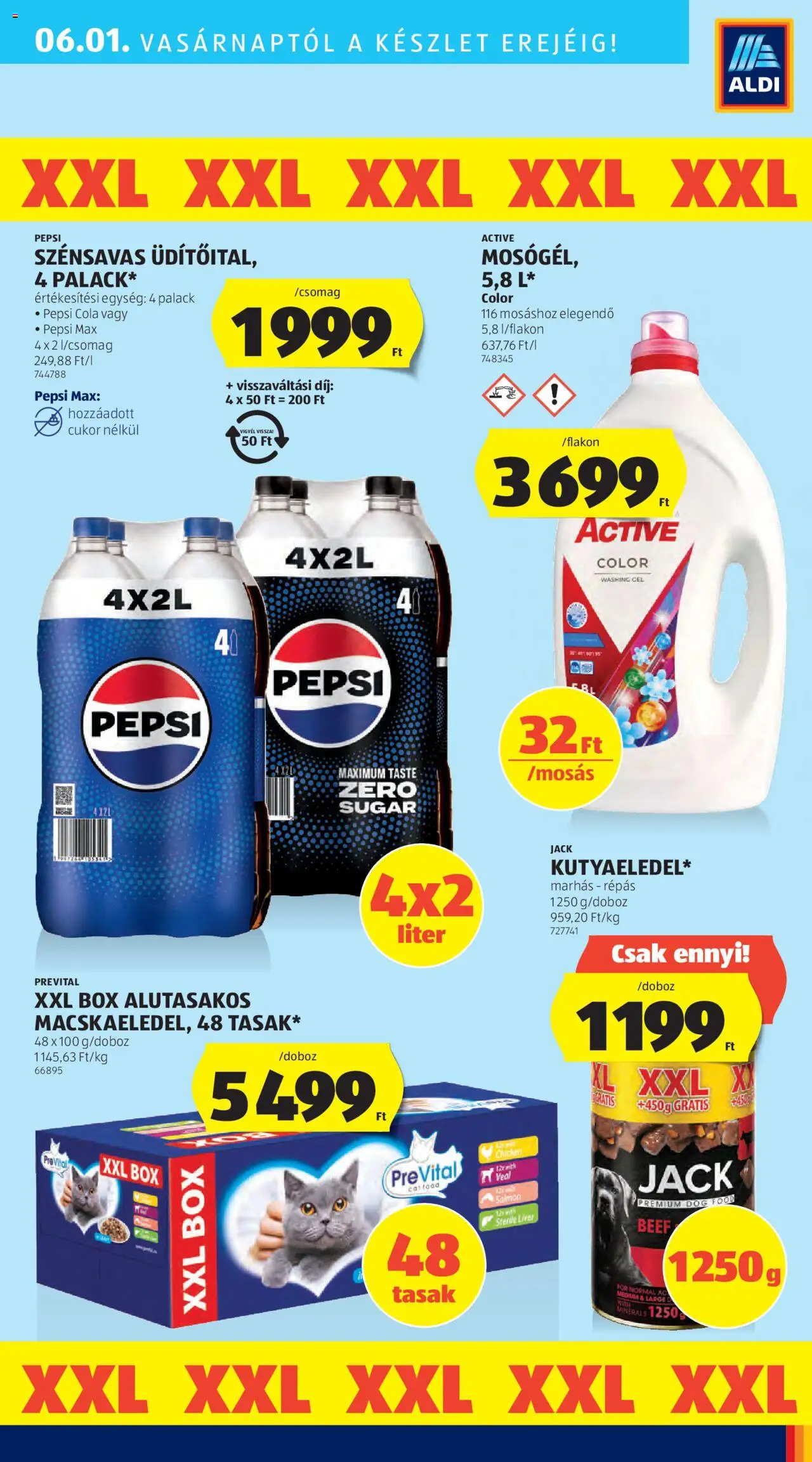 Aldi akciós ujság - amely érvényes a következő dátumtól: 29.05.2025 | Oldal: 43 | Termékek: Pepsi, Cola, Cukor