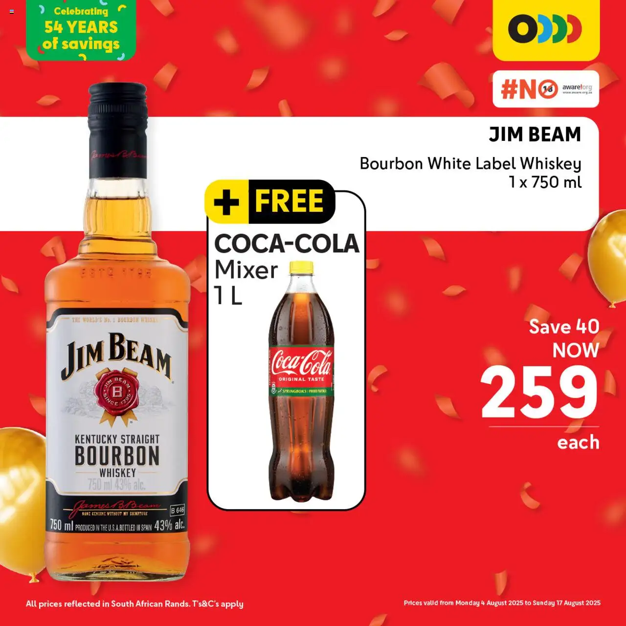 Makro Birthday Deals Liquor │ valid from 04.08.2025 | Page: 7 | Products: Mixer, Bourbon, Whiskey